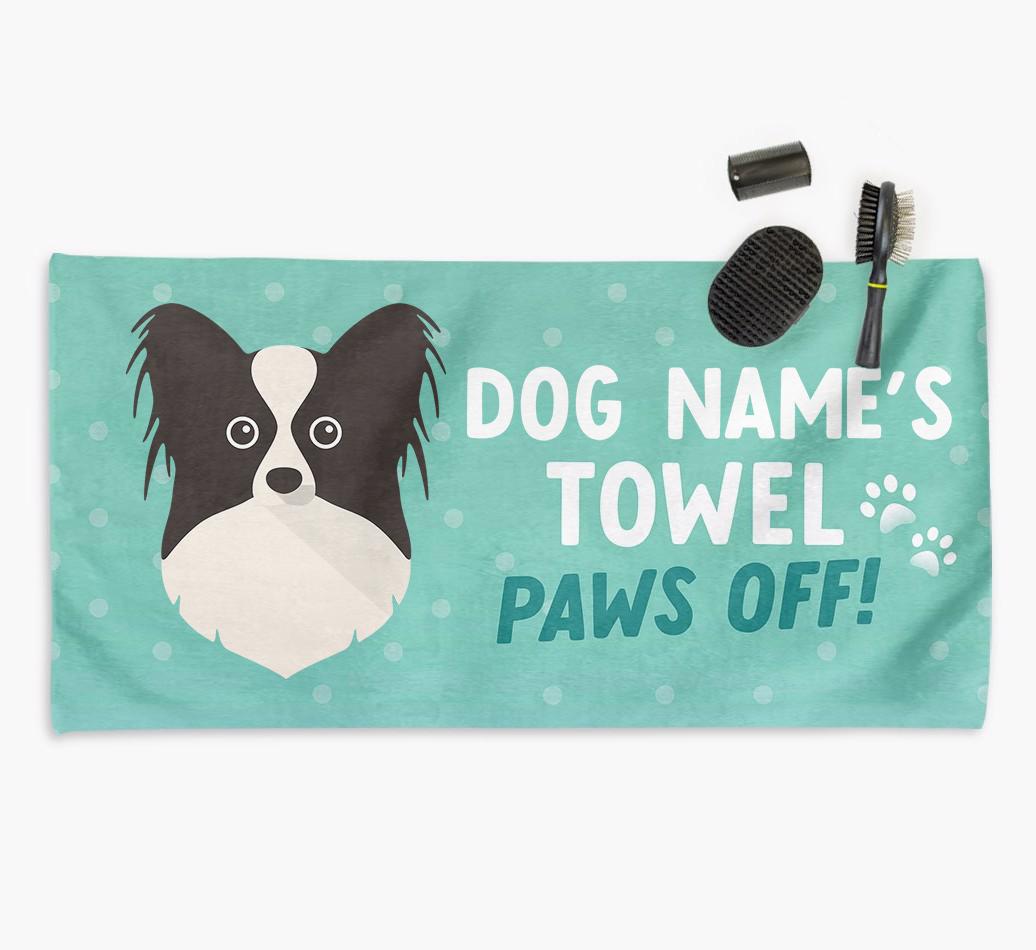 Paws Off Personalized Towel for your {breedFullName}
