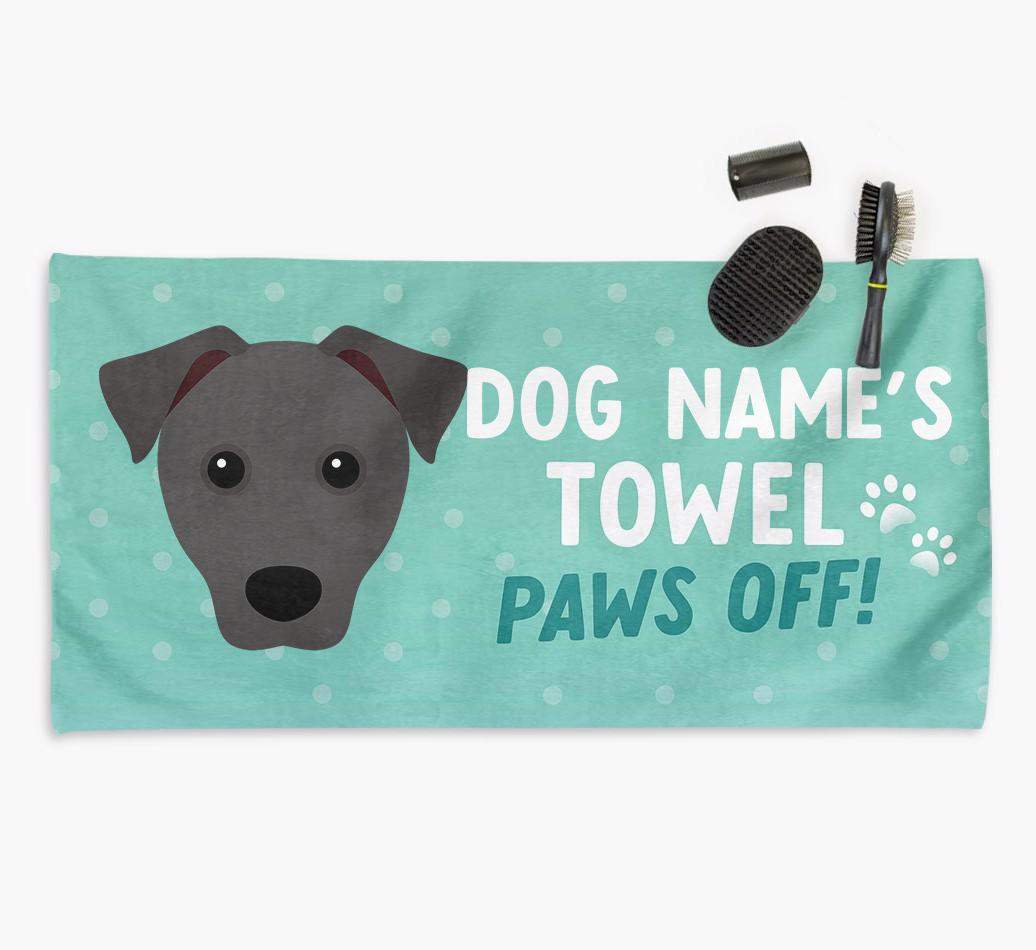 Paws Off Personalized Towel for your {breedFullName}