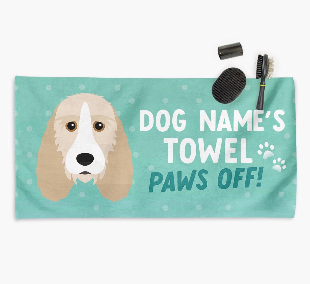 Paws Off Personalized Towel for your {breedFullName}