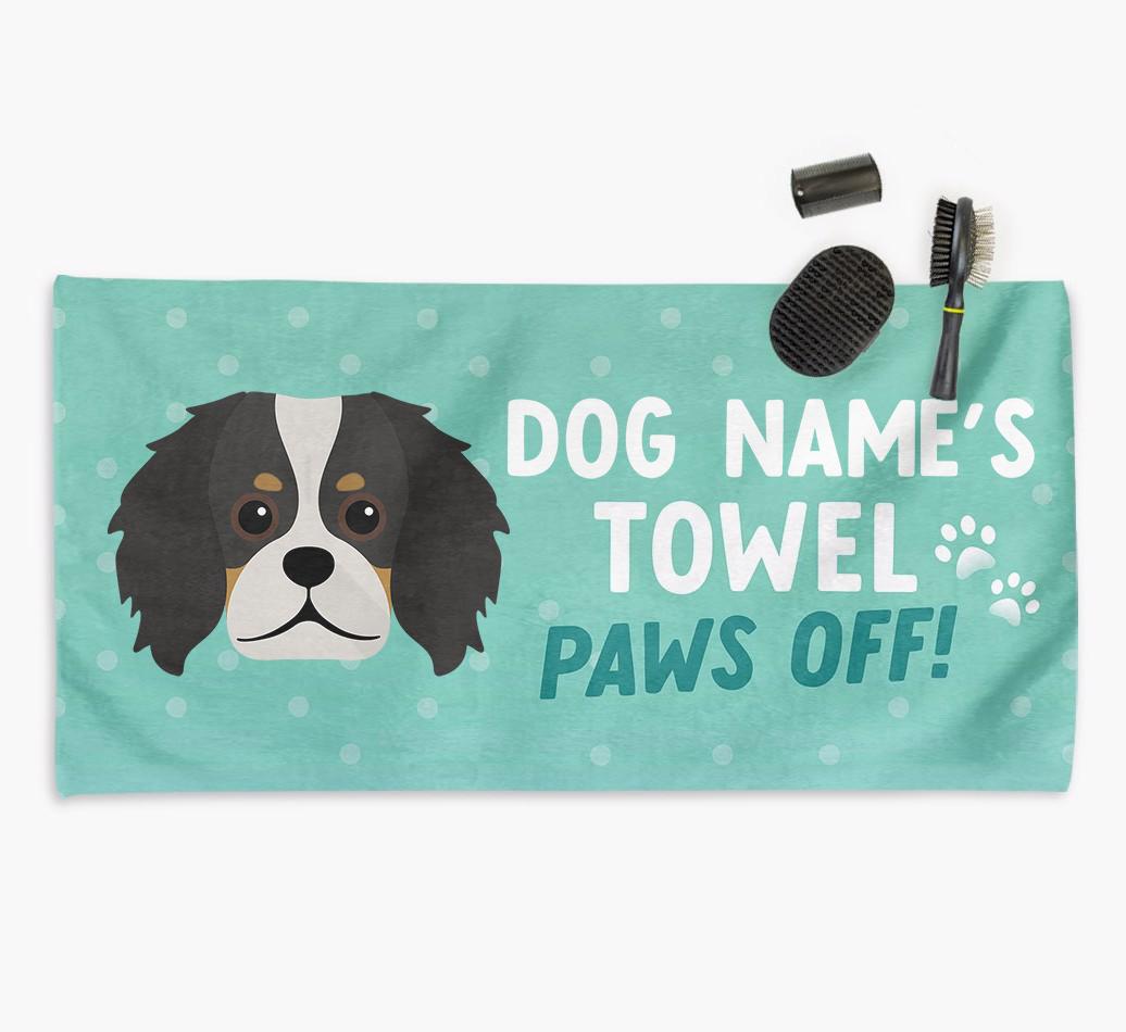 Paws Off Personalized Towel for your {breedFullName}