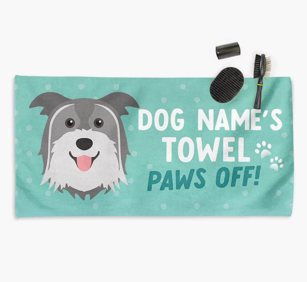 Paws Off Personalized Towel for your {breedFullName}