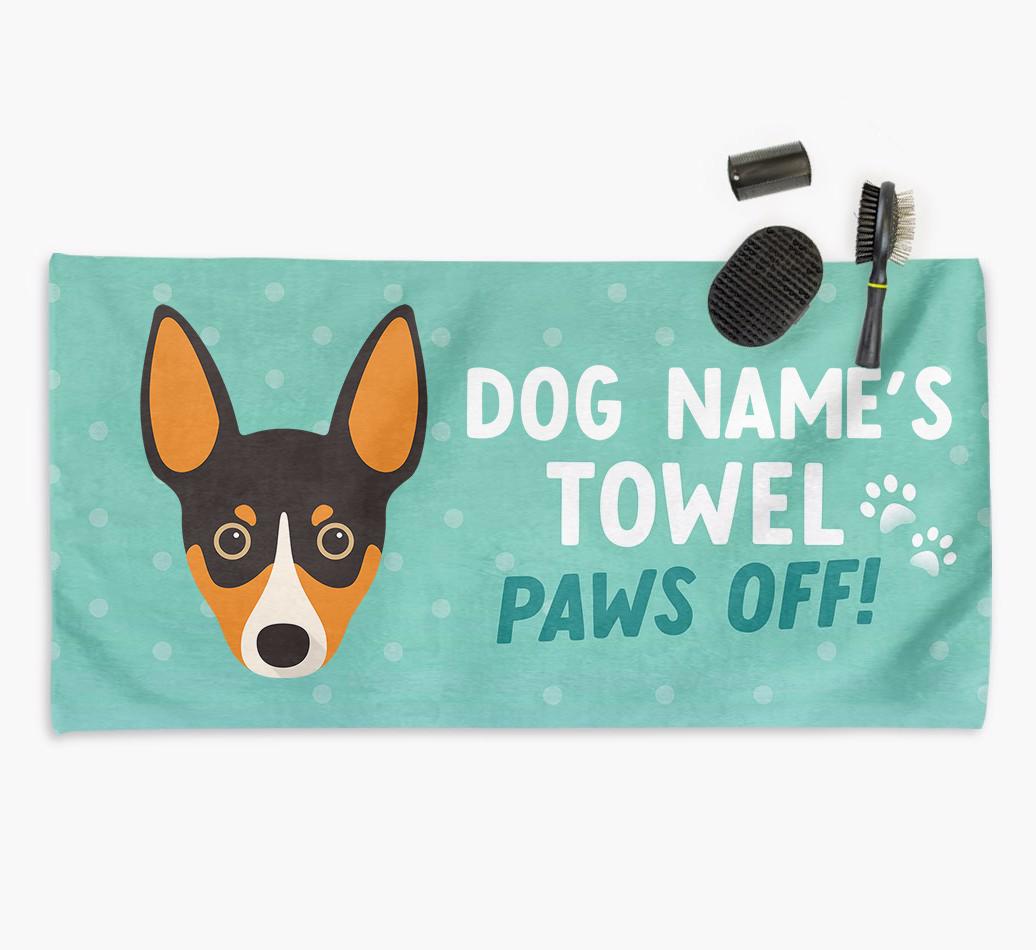Paws Off Personalized Towel for your {breedFullName}
