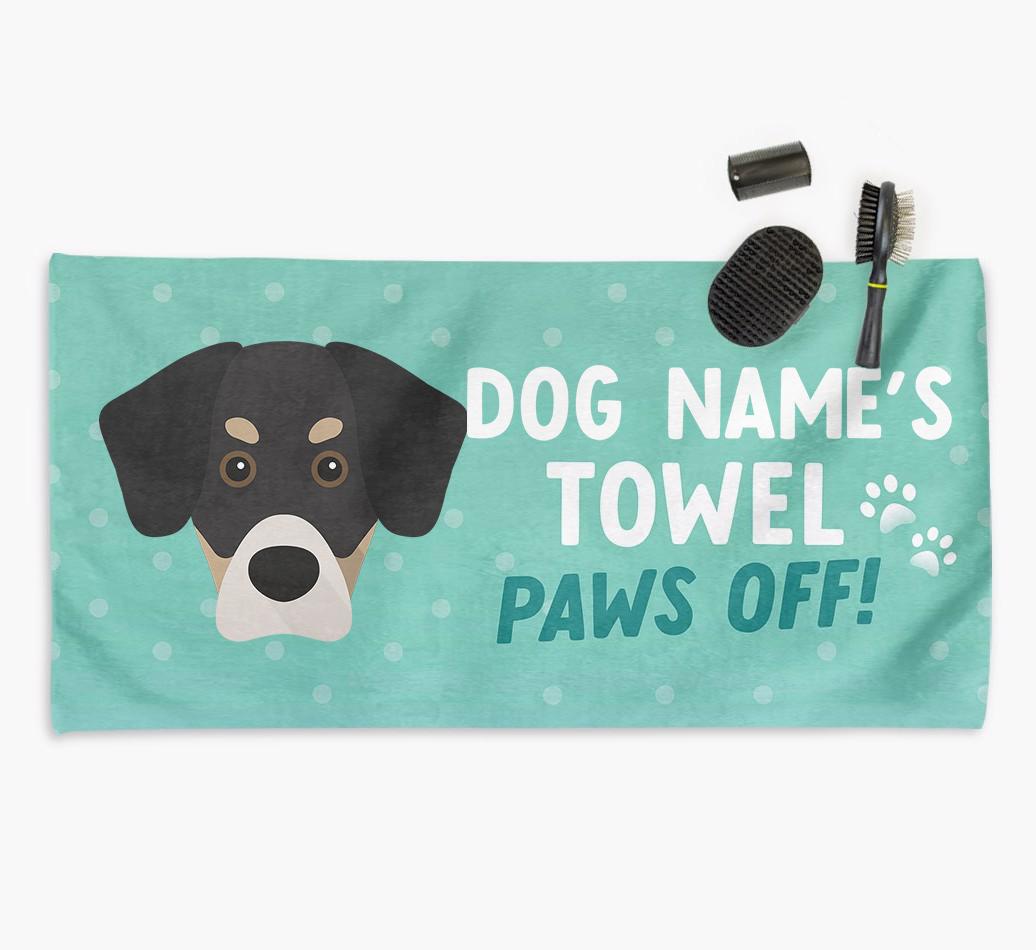 Paws Off Personalized Towel for your {breedFullName}