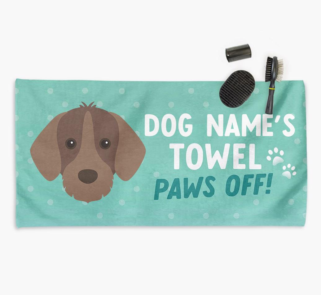 Paws Off Personalized Towel for your {breedFullName}
