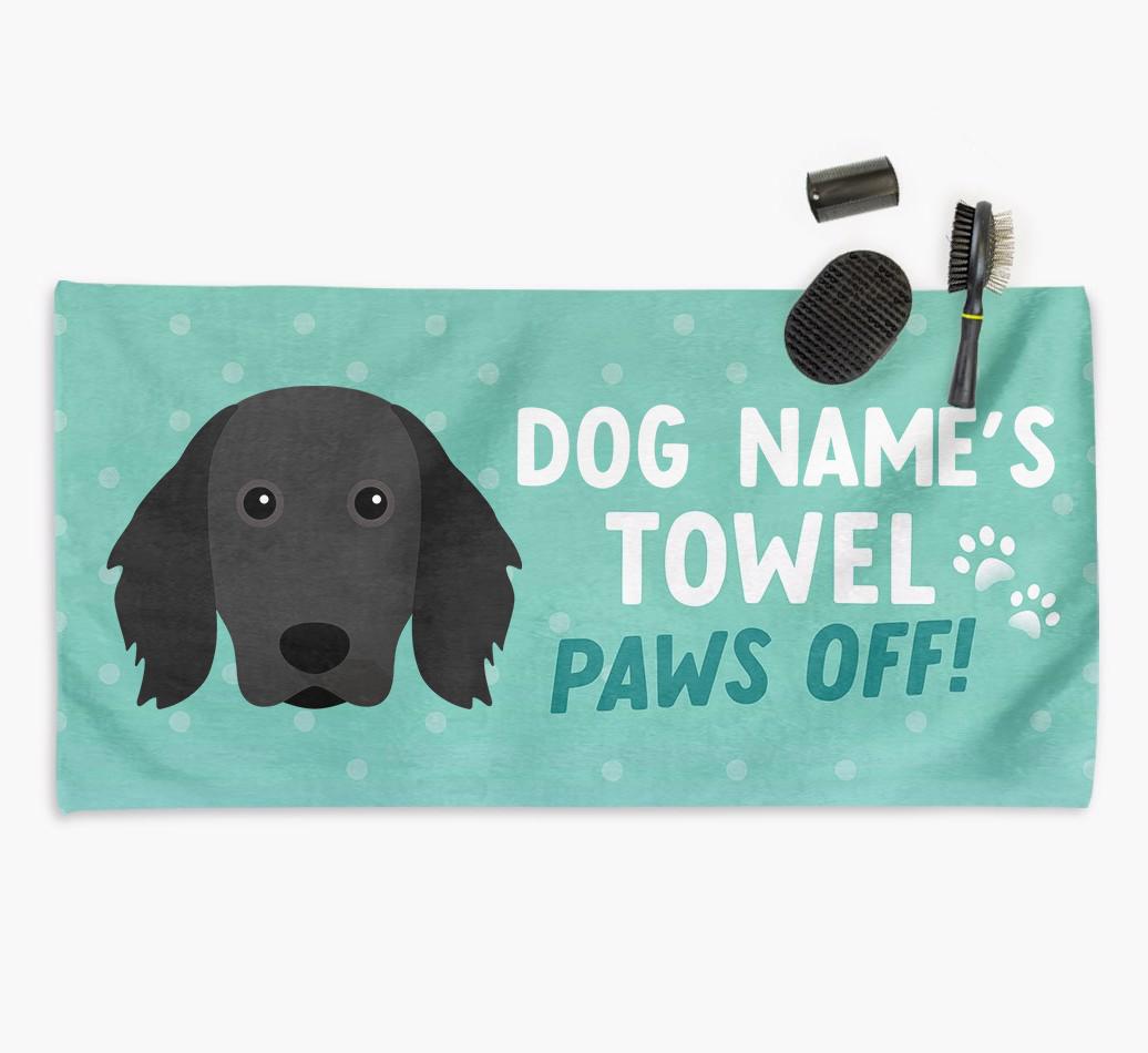 Paws Off Personalized Towel for your {breedFullName}
