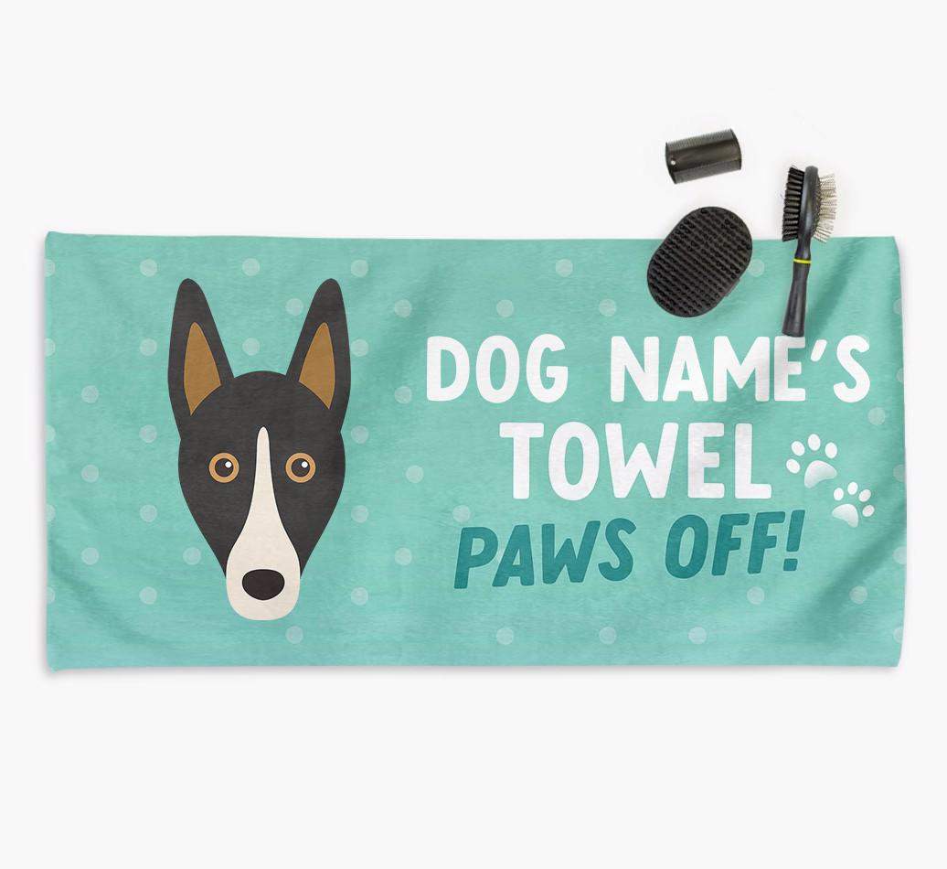 Paws Off Personalized Towel for your {breedFullName}