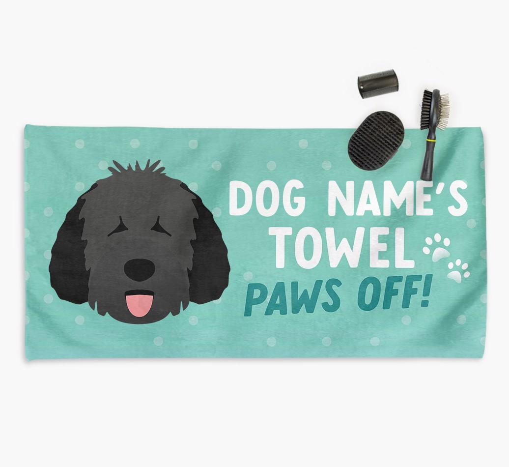 Paws Off Personalized Towel for your {breedFullName}