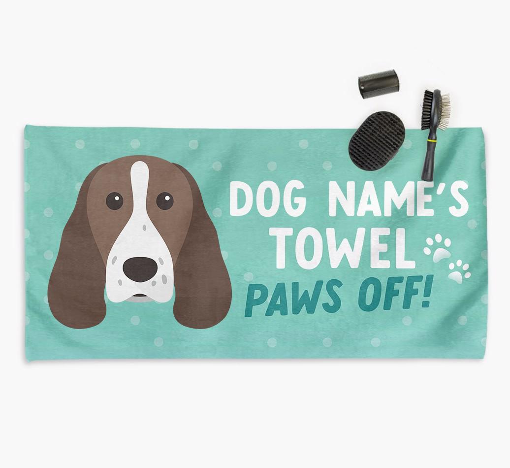 Paws Off Personalized Towel for your {breedFullName}