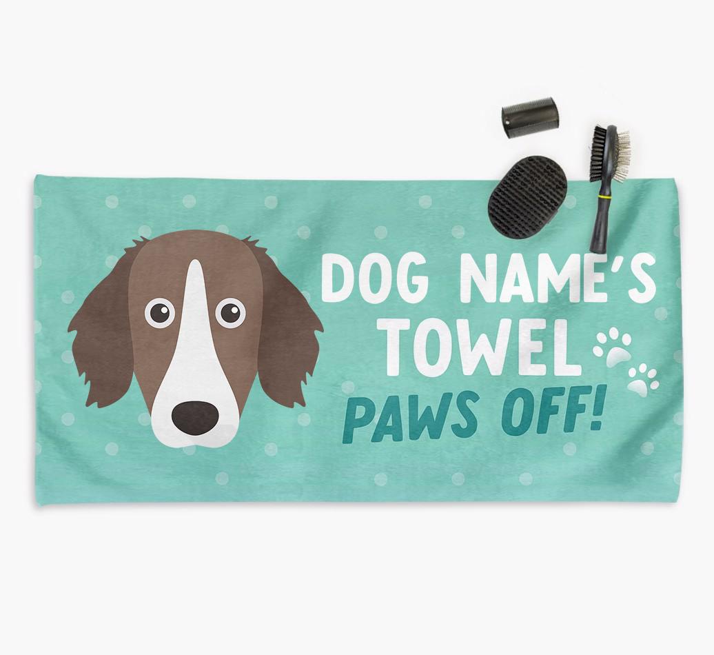 Paws Off Personalized Towel for your {breedFullName}