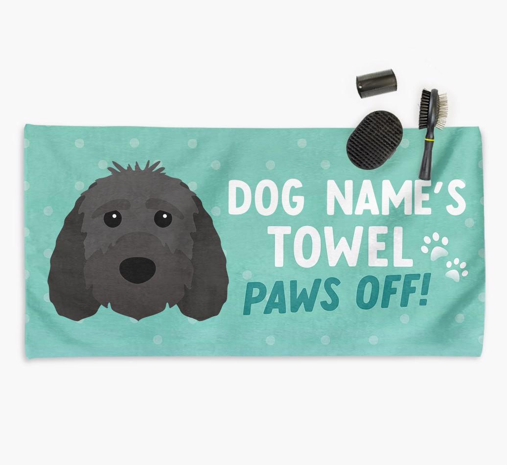 Paws Off Personalized Towel for your {breedFullName}