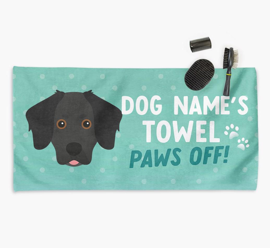 Paws Off Personalized Towel for your {breedFullName}