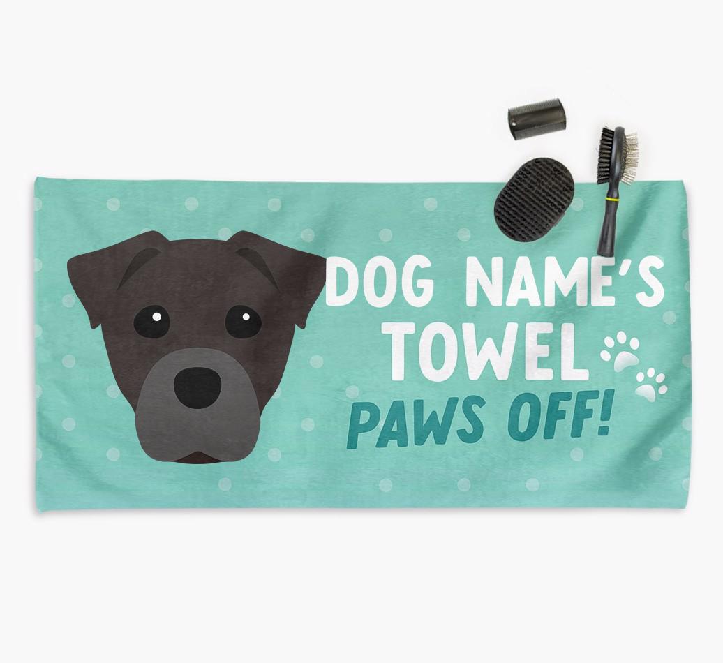 Paws Off Personalized Towel for your {breedFullName}