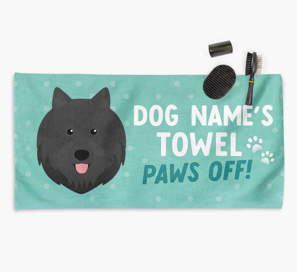 Paws Off Personalized Towel for your {breedFullName}