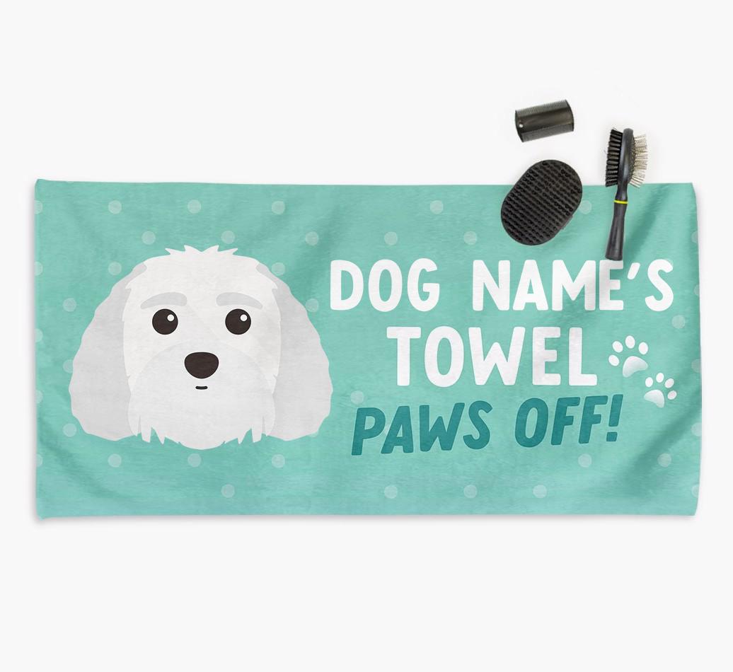 Paws Off Personalized Towel for your {breedFullName}