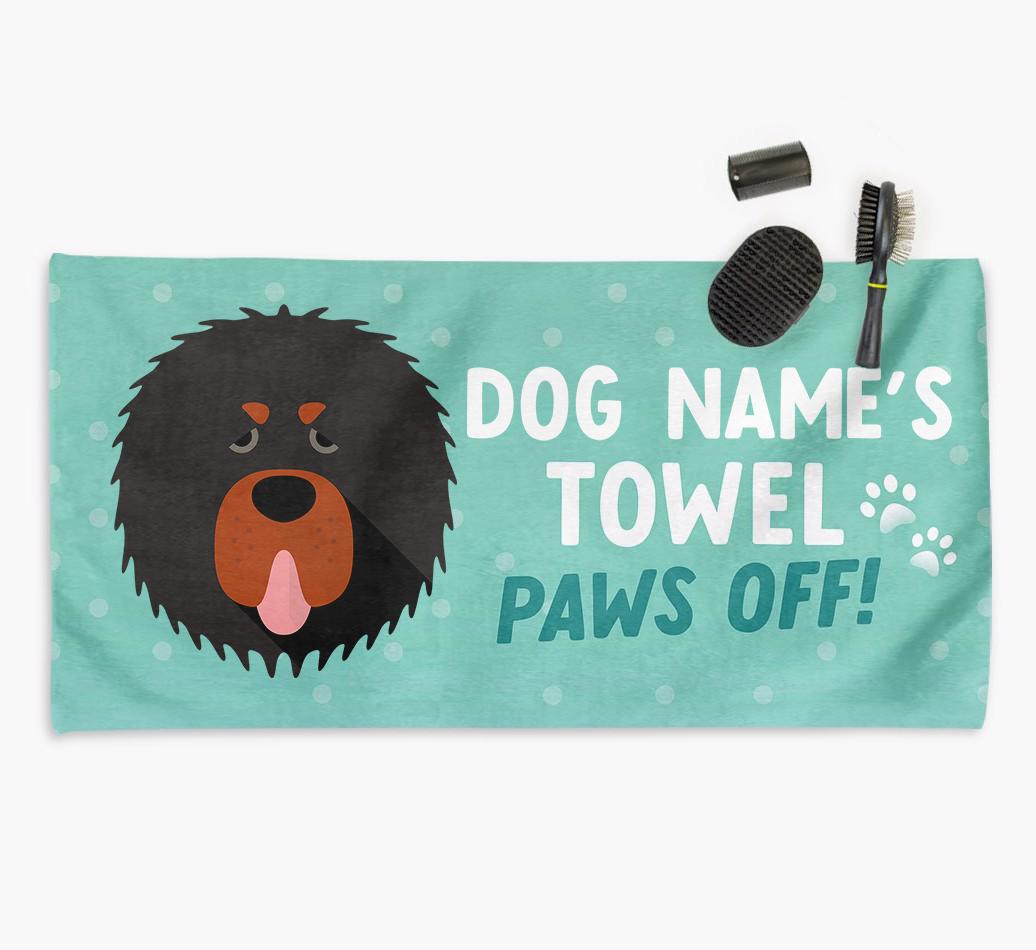 Paws Off Personalized Towel for your {breedFullName}