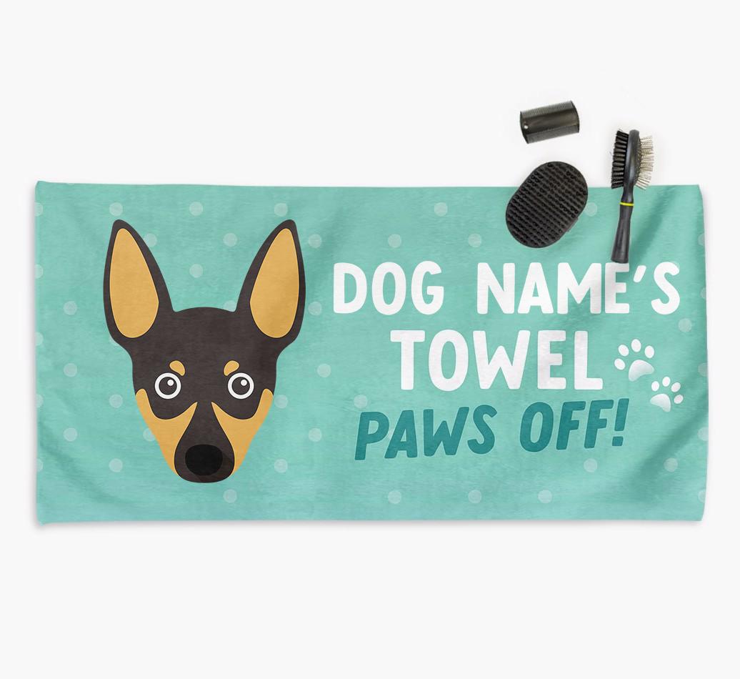 Paws Off Personalized Towel for your {breedFullName}