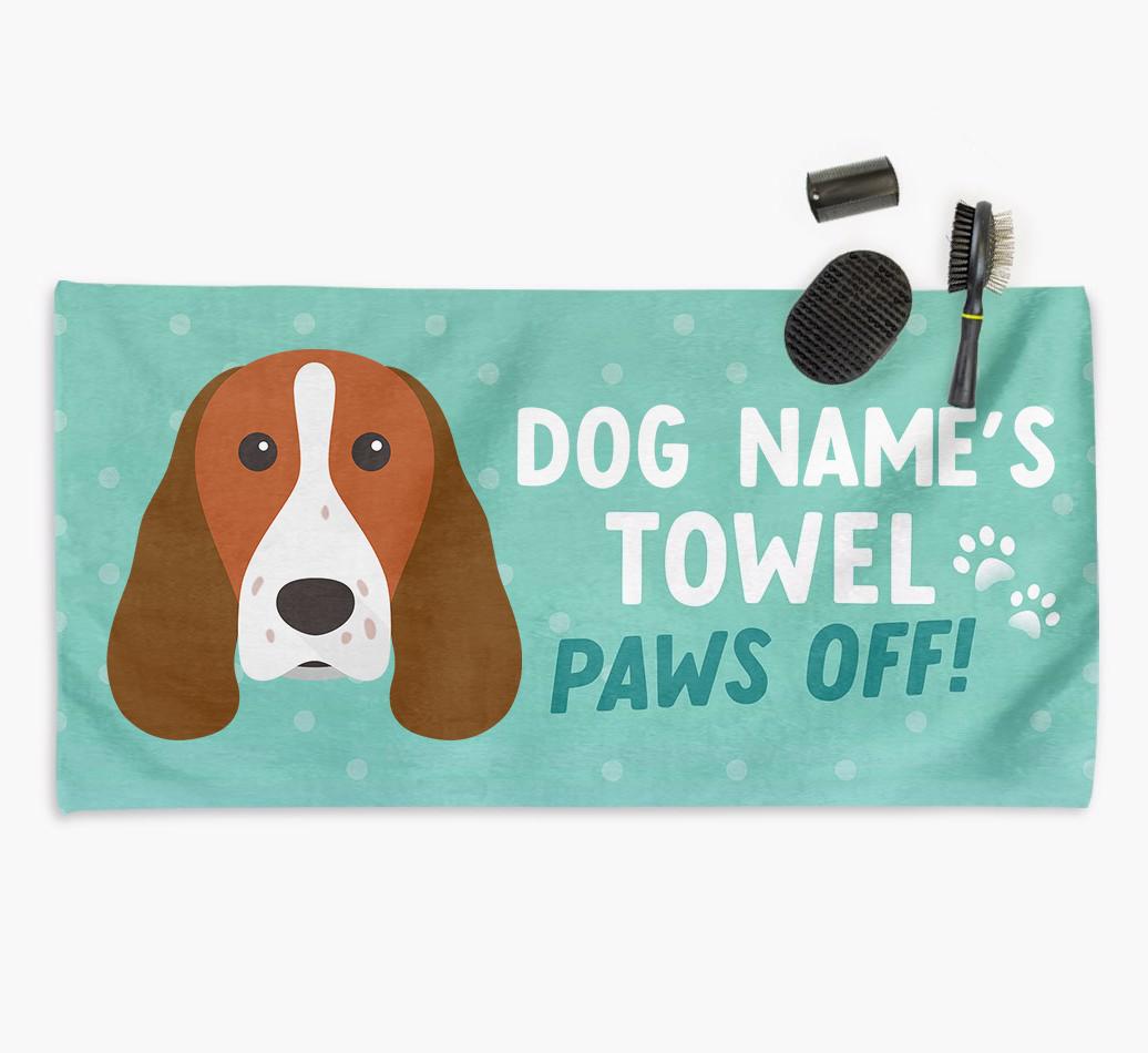 Paws Off Personalized Towel for your {breedFullName}
