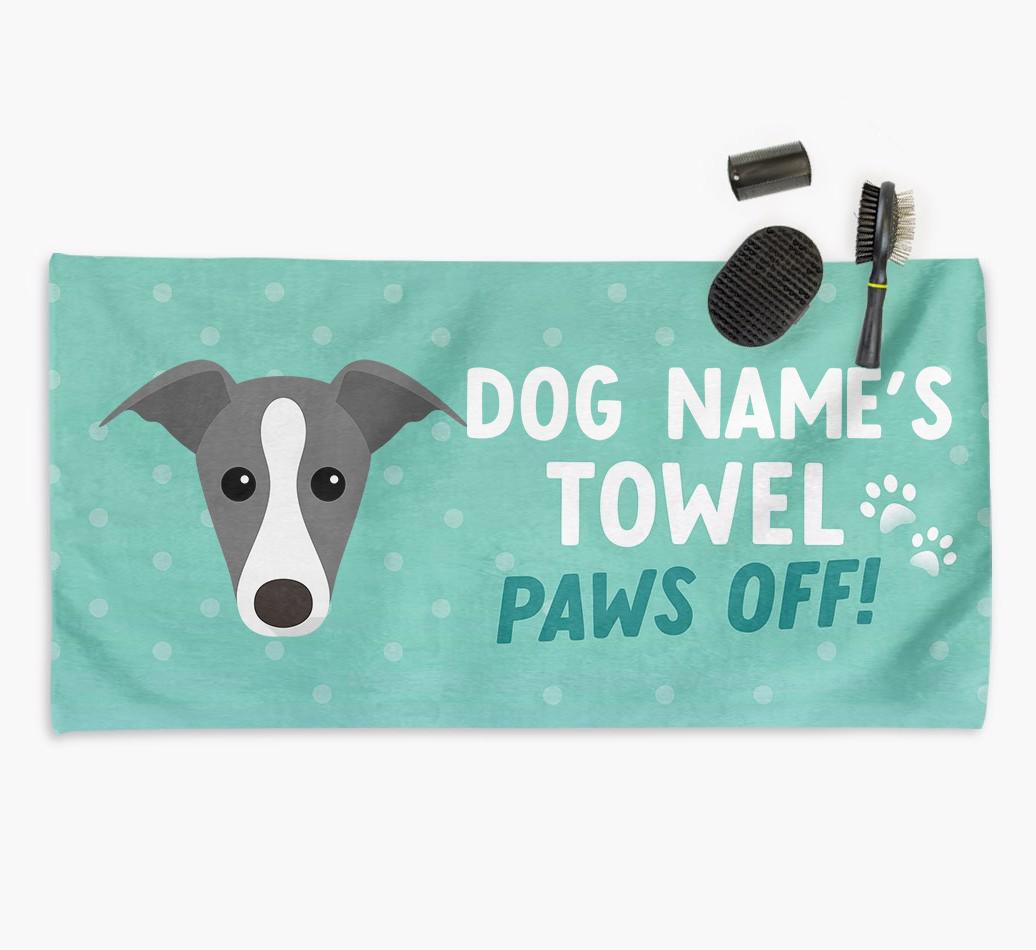 Paws Off Personalized Towel for your {breedFullName}