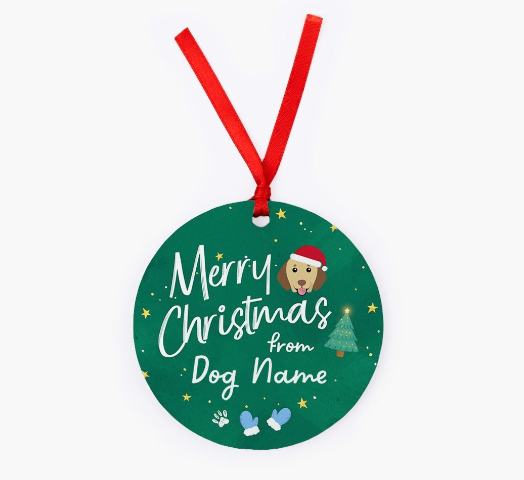Merry Christmas: Personalized {breedFullName} Christmas Decoration