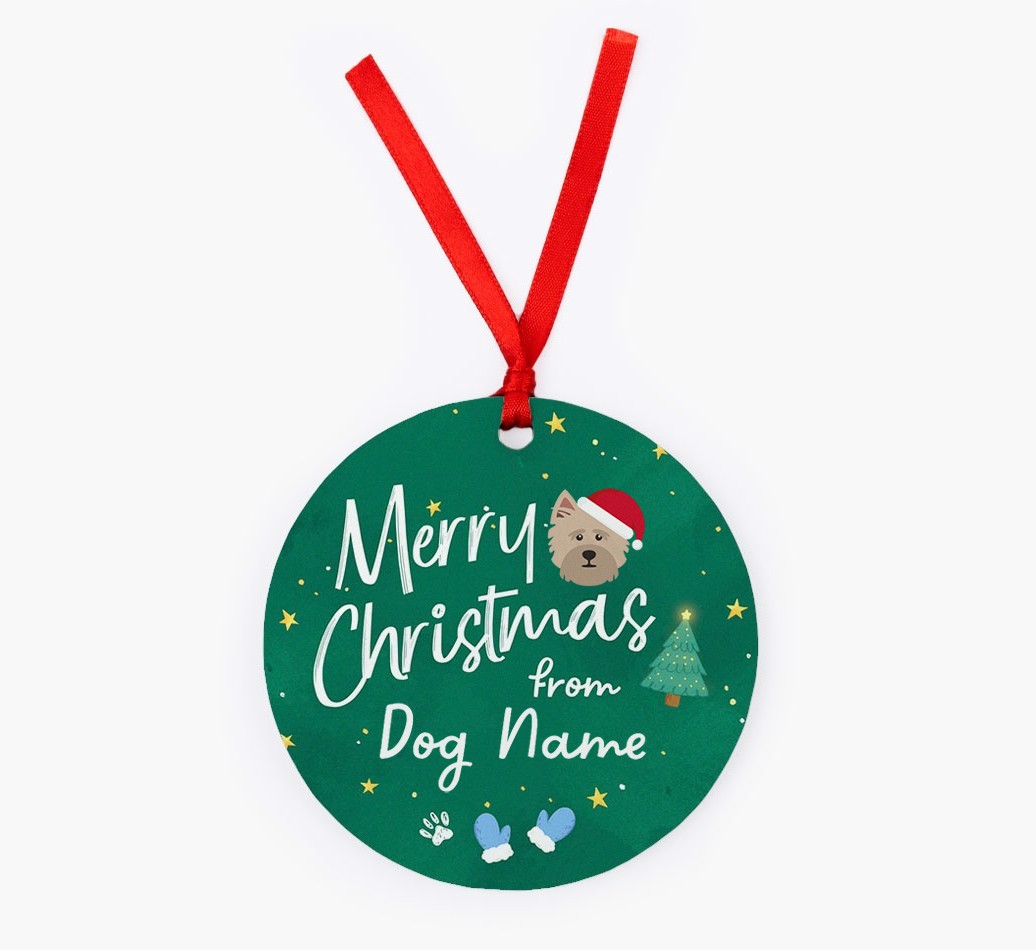 Merry Christmas: Personalized {breedFullName} Christmas Decoration