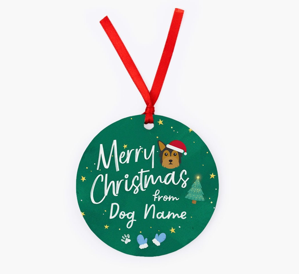 Merry Christmas: Personalized {breedFullName} Christmas Decoration