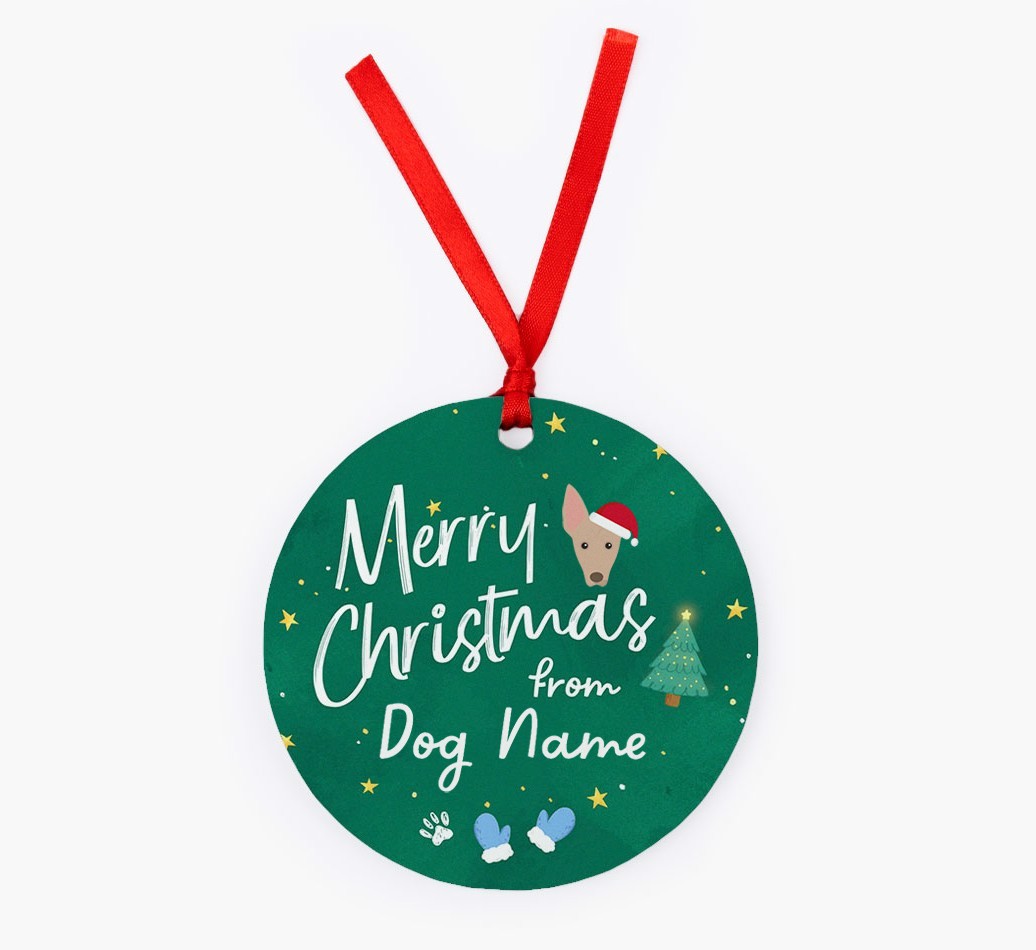 Merry Christmas: Personalized {breedFullName} Christmas Decoration