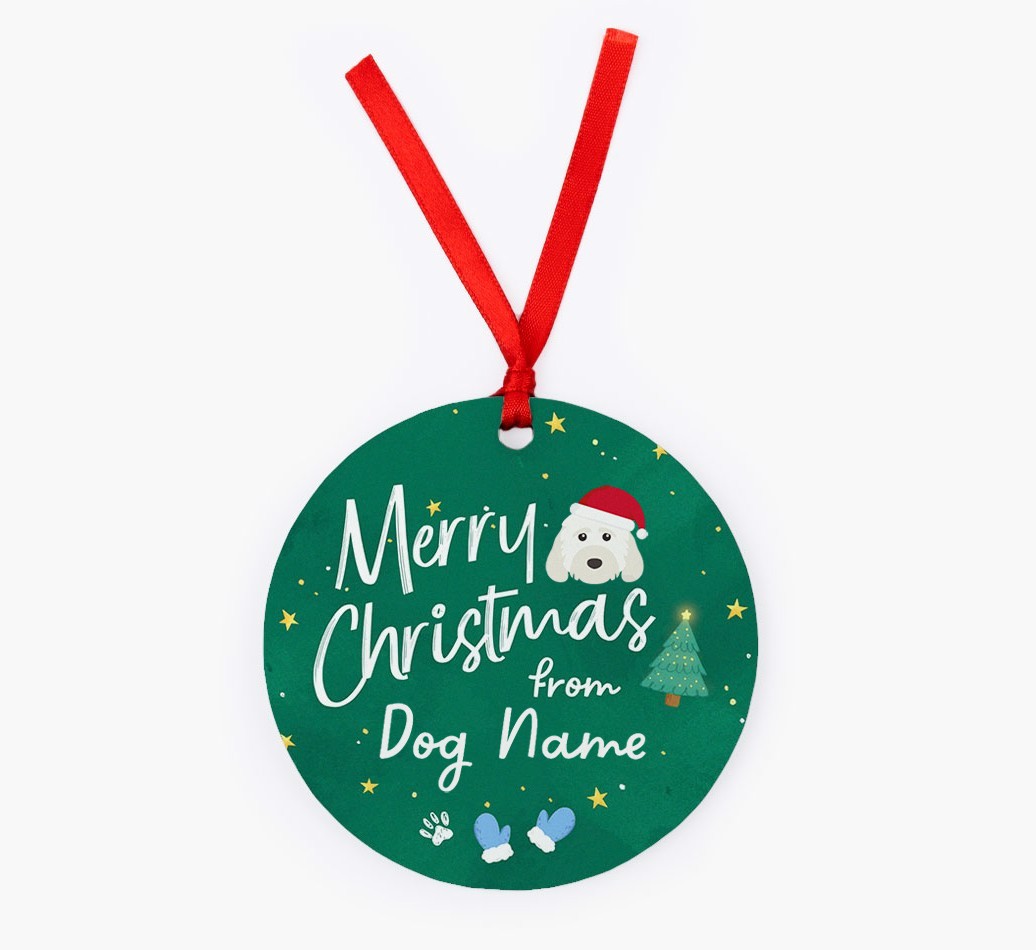 Merry Christmas: Personalized {breedFullName} Christmas Decoration