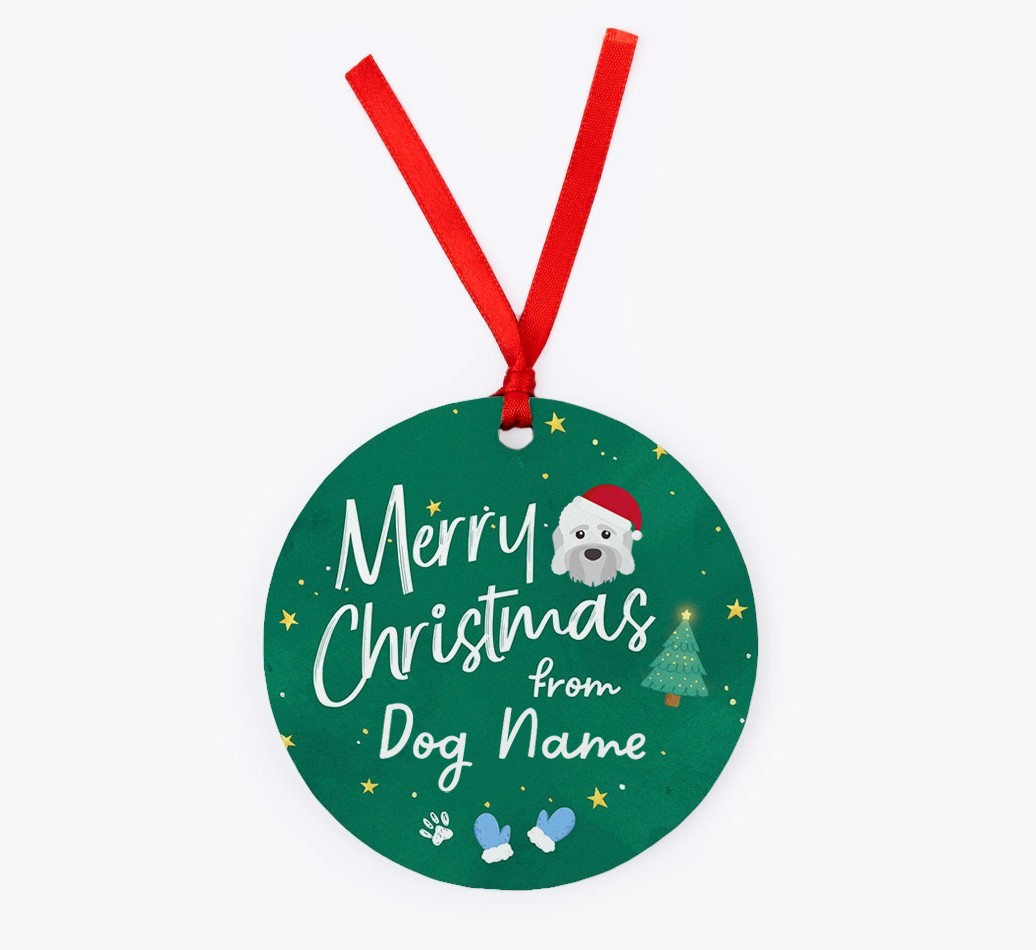 Merry Christmas: Personalised {breedFullName} Christmas Decoration