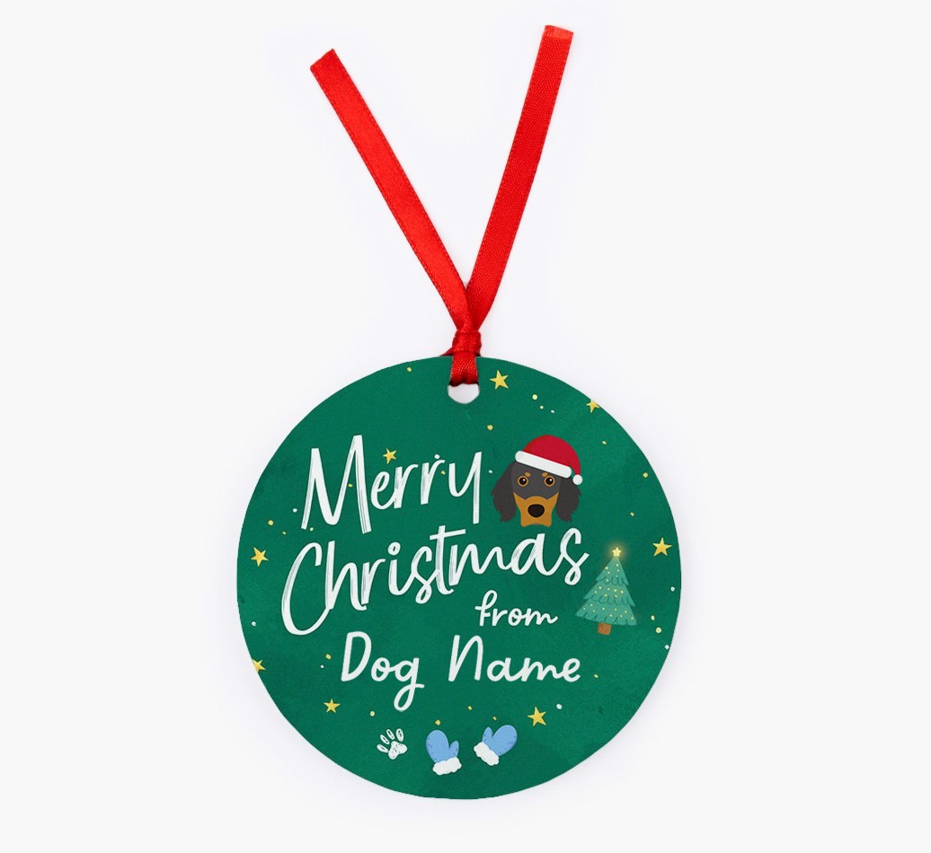 Merry Christmas: Personalized {breedFullName} Christmas Decoration