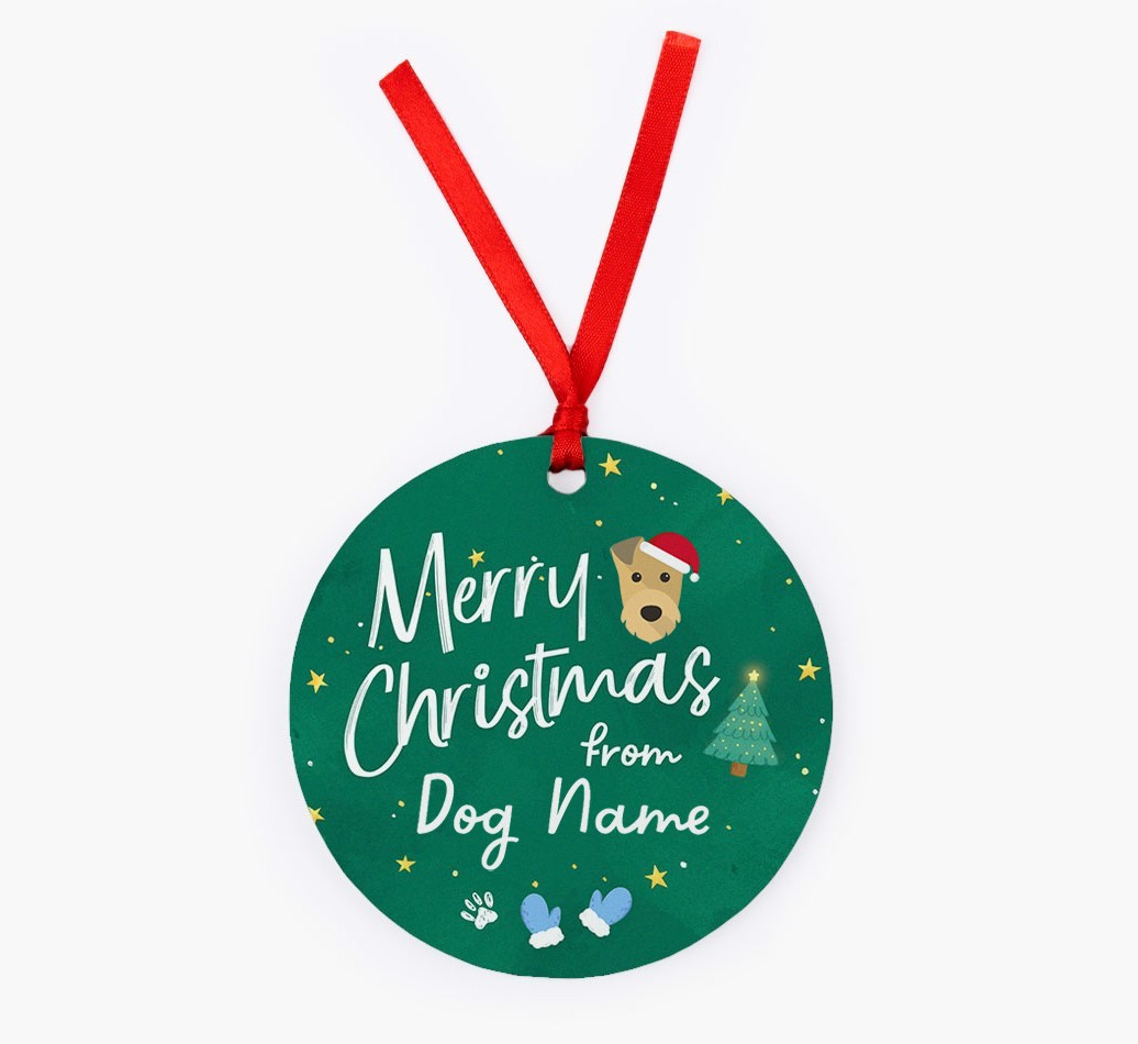Merry Christmas: Personalized {breedFullName} Christmas Decoration