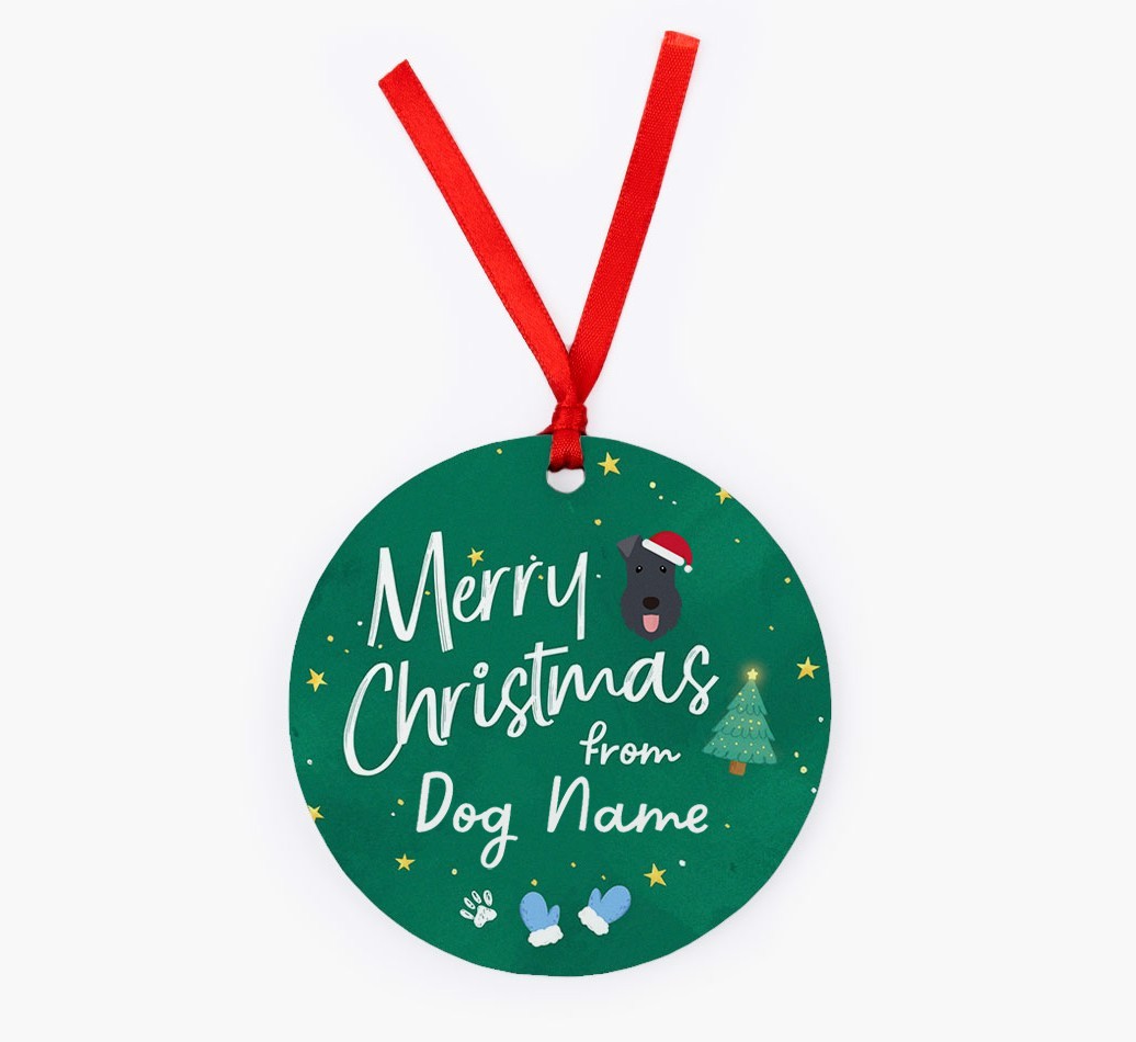 Merry Christmas: Personalized {breedFullName} Christmas Decoration