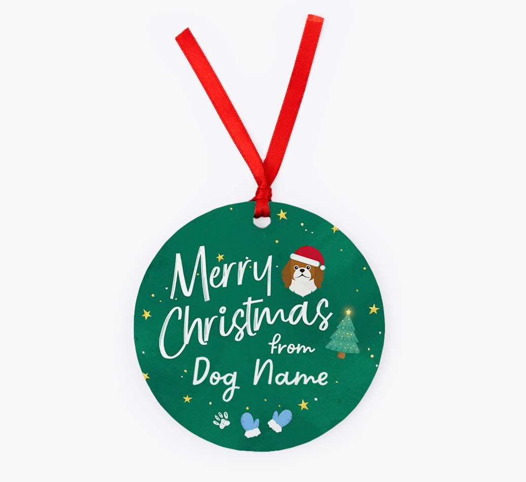 Merry Christmas: Personalized {breedFullName} Christmas Decoration