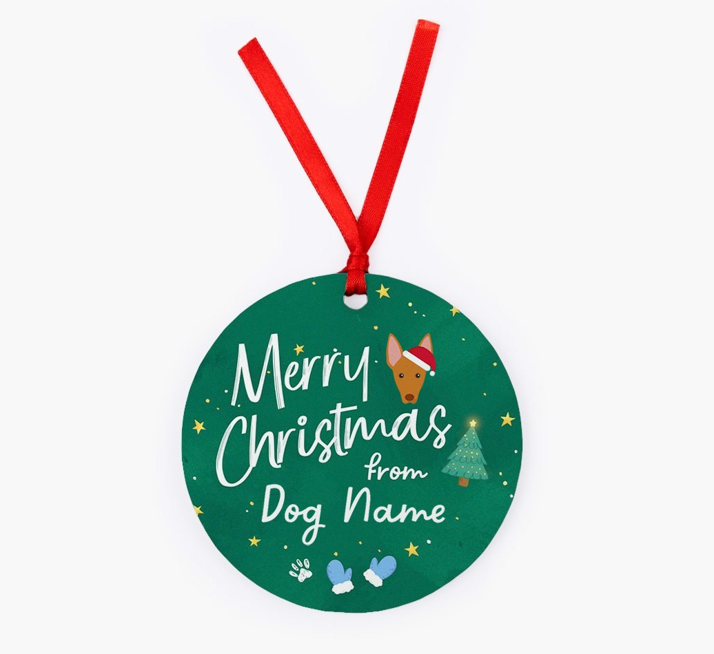 Merry Christmas: Personalized {breedFullName} Christmas Decoration