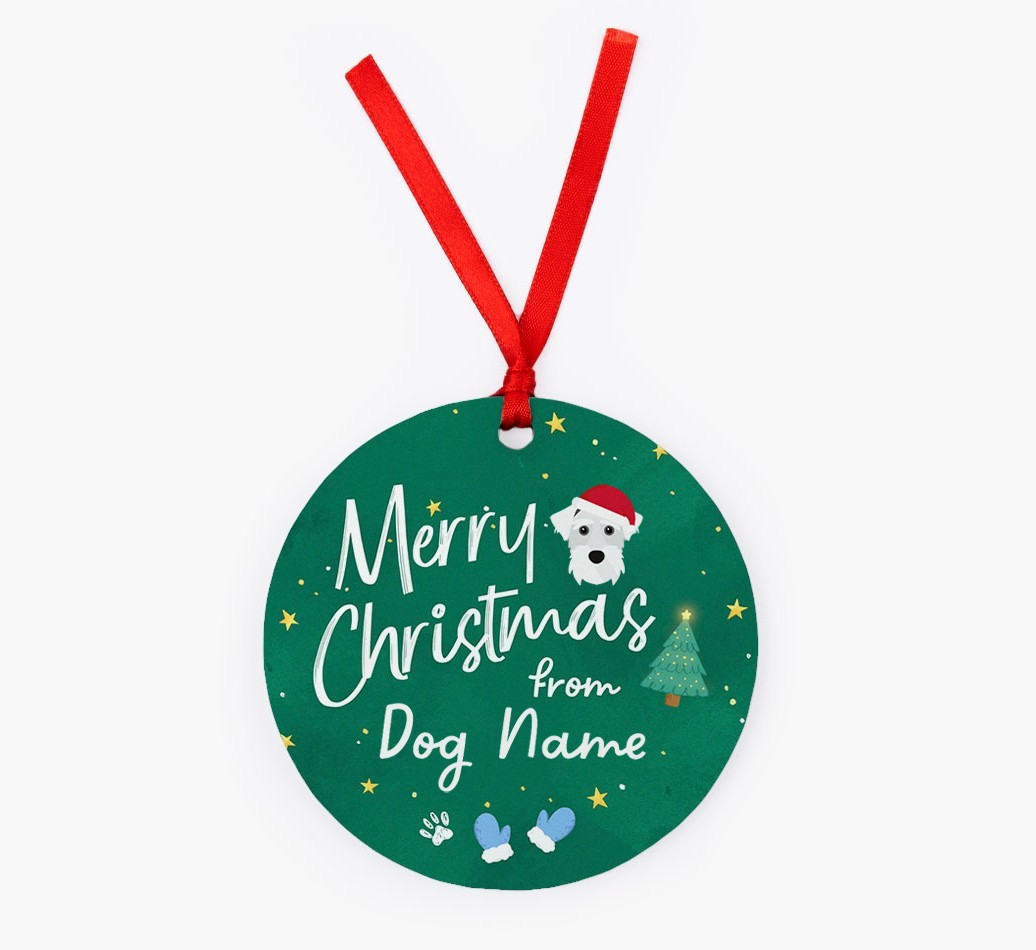 Merry Christmas: Personalised {breedFullName} Christmas Decoration