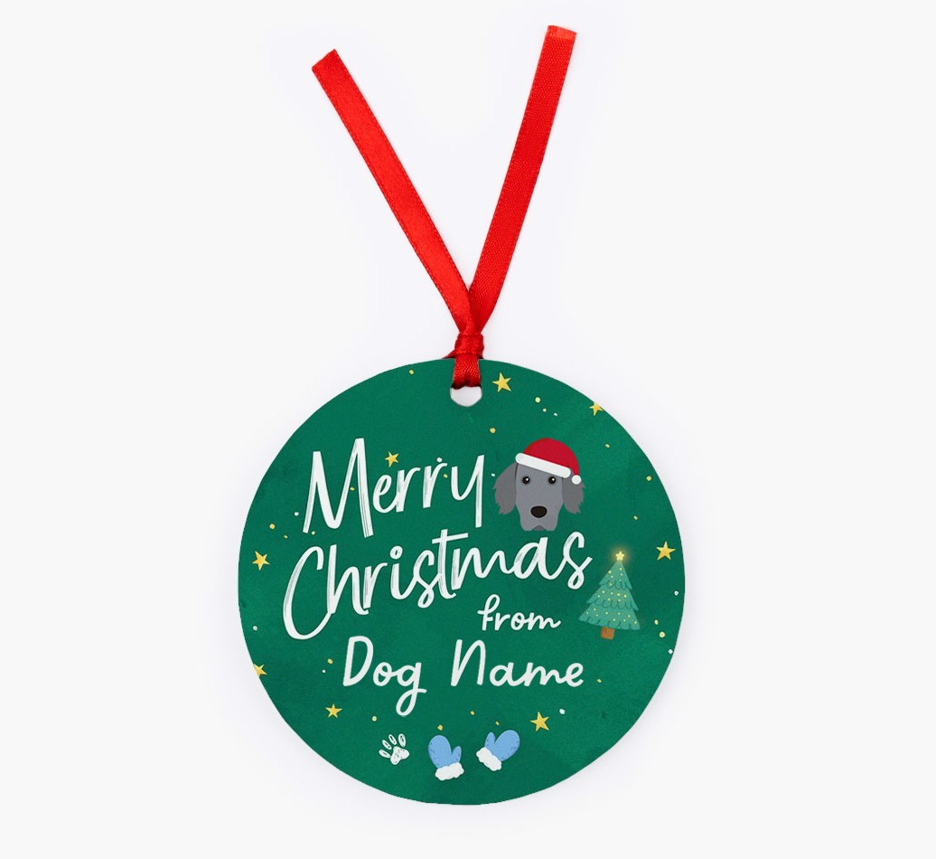 Merry Christmas: Personalized {breedFullName} Christmas Decoration