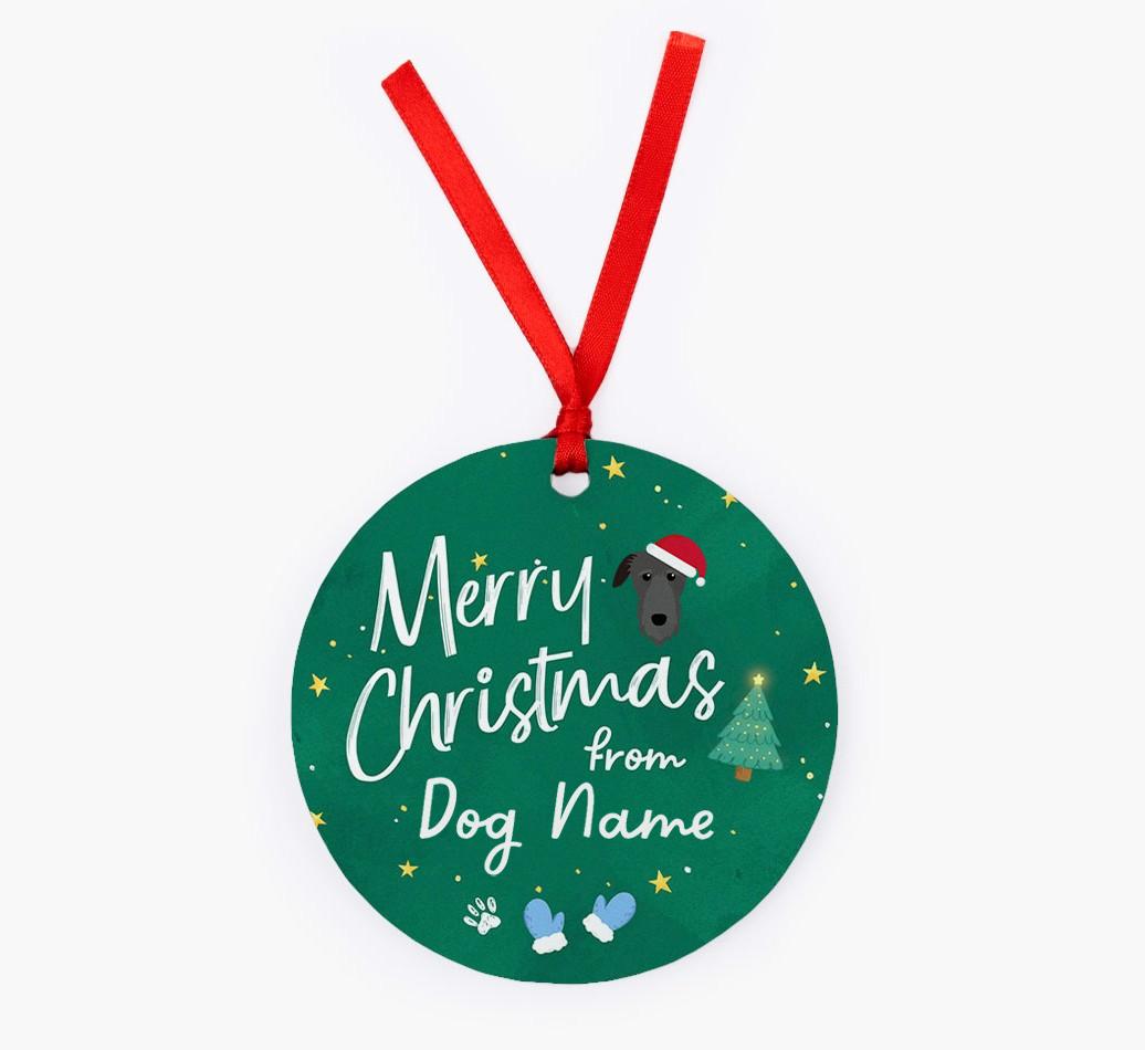 Merry Christmas: Personalized {breedFullName} Christmas Decoration