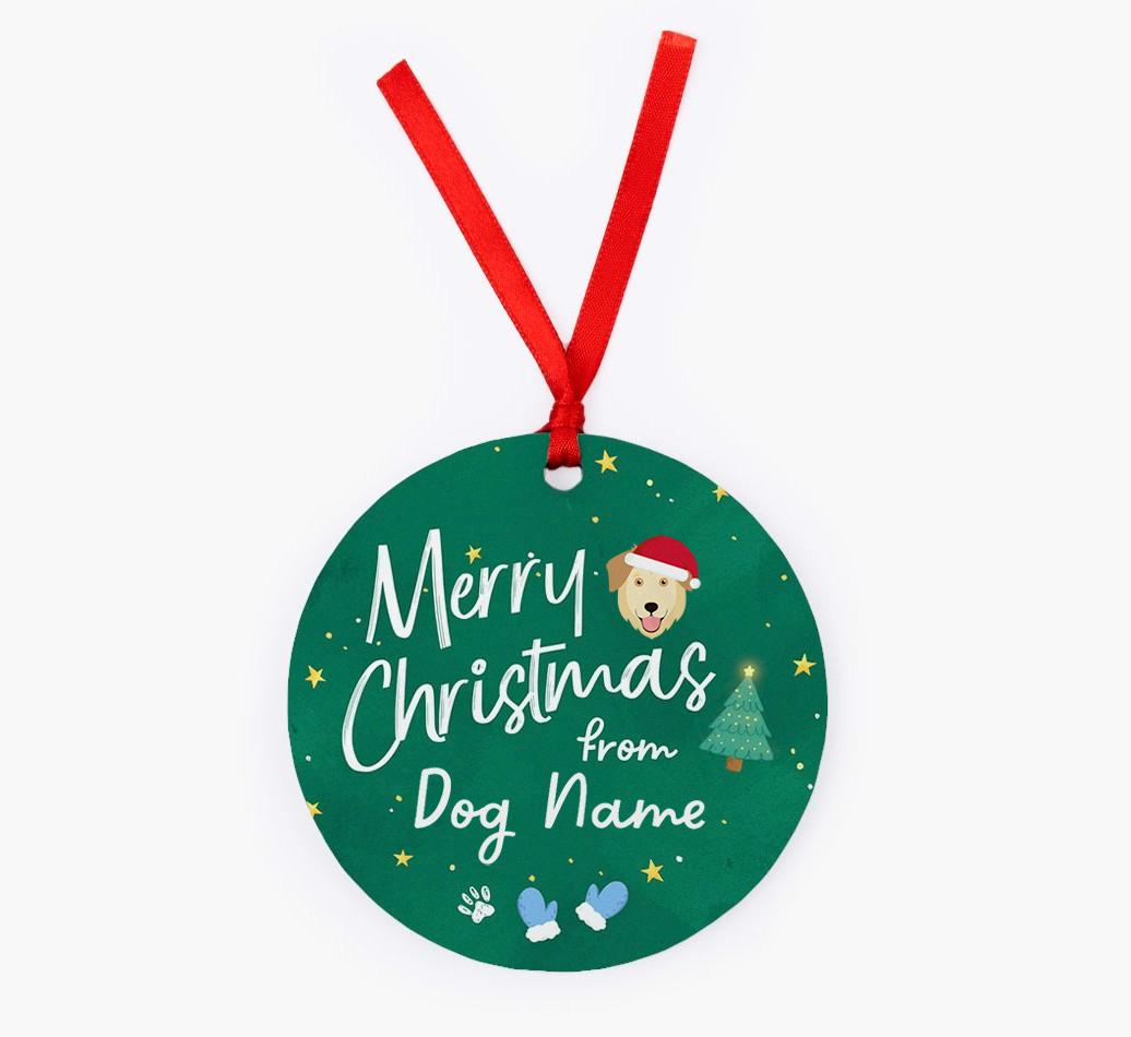 Merry Christmas: Personalized {breedFullName} Christmas Decoration
