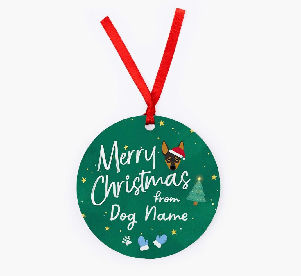 Merry Christmas: Personalized {breedFullName} Christmas Decoration