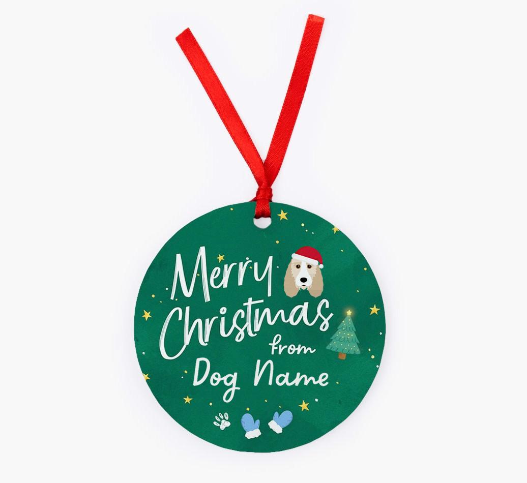 Merry Christmas: Personalized {breedFullName} Christmas Decoration