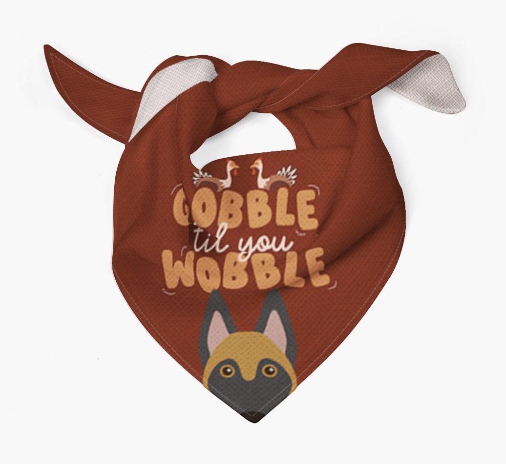 Gobble Til You Wobble: Personalised {breedFullName} Bandana