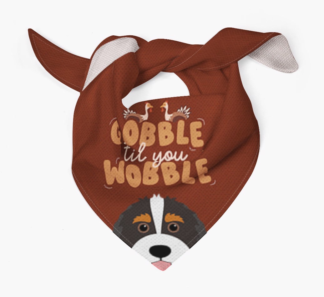 Gobble Til You Wobble: Personalised {breedFullName} Bandana