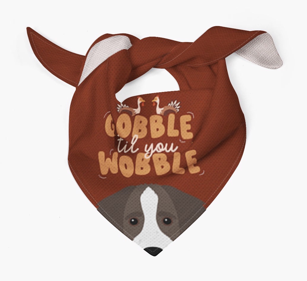 Gobble Til You Wobble: Personalised {breedFullName} Bandana