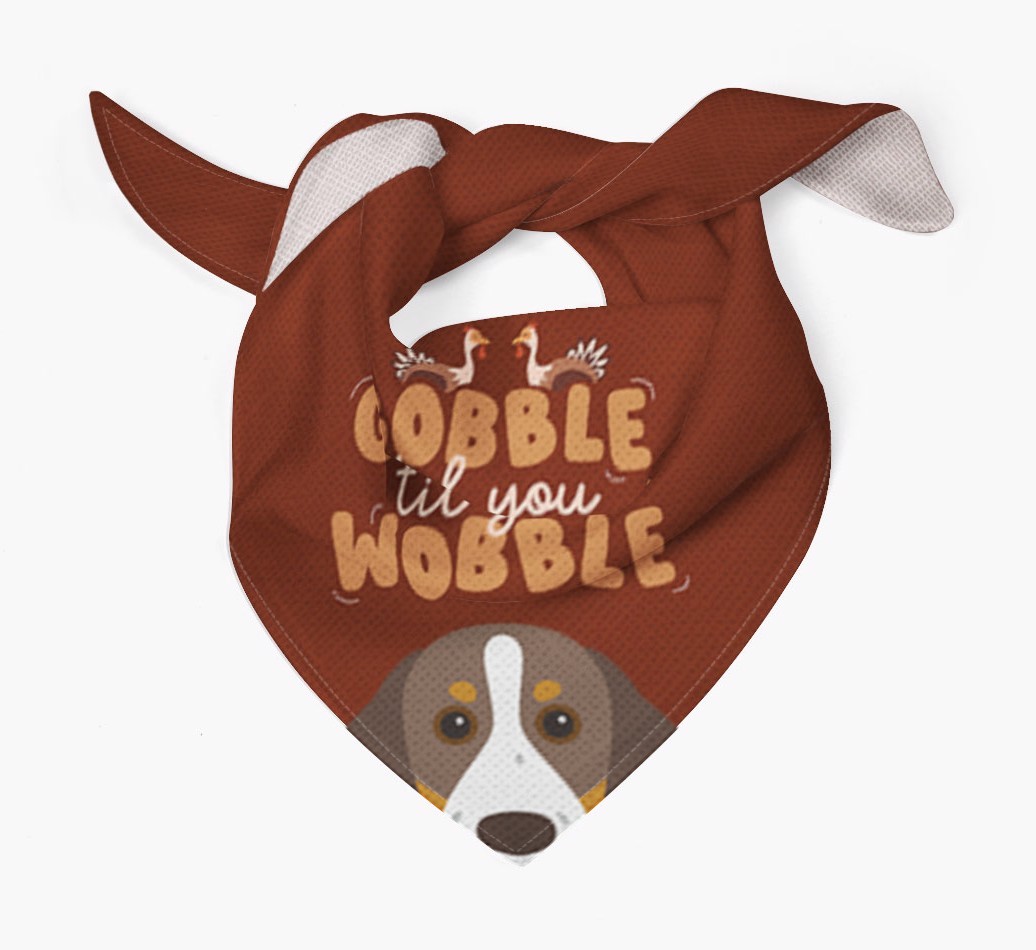 Gobble Til You Wobble: Personalised {breedFullName} Bandana