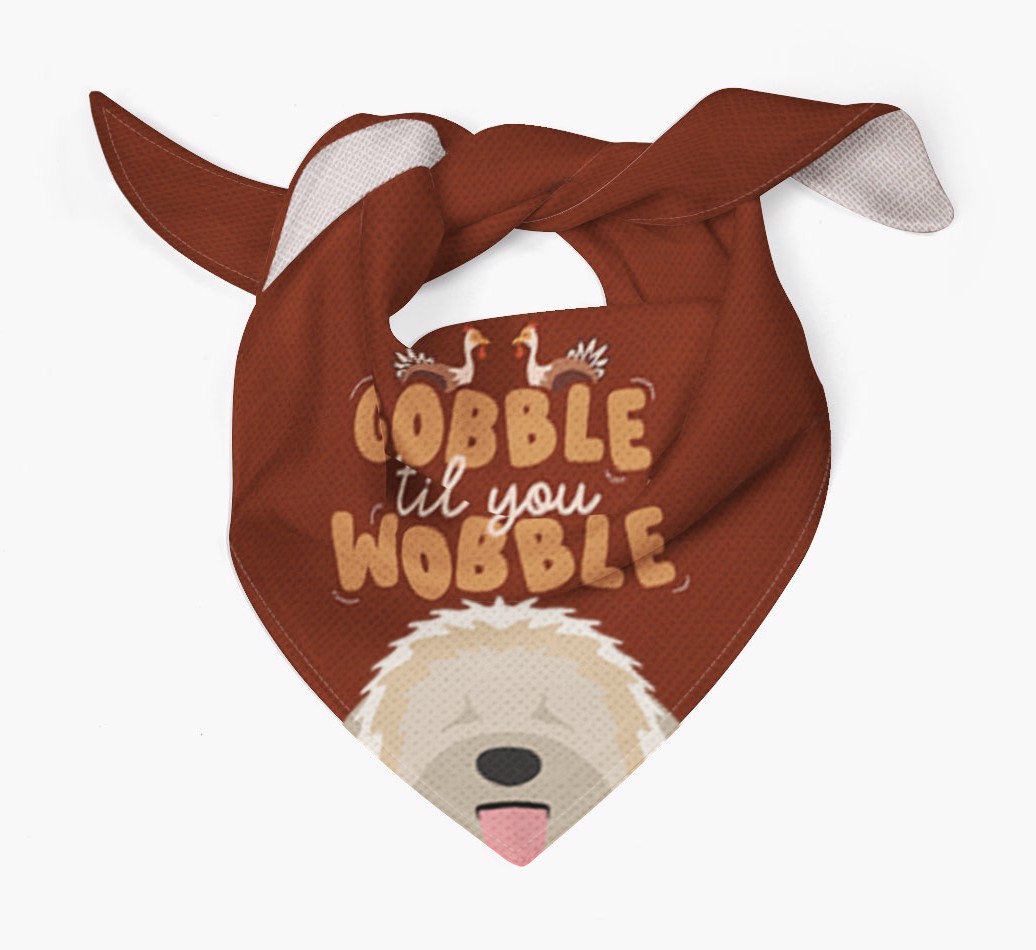 Gobble Til You Wobble: Personalised {breedFullName} Bandana
