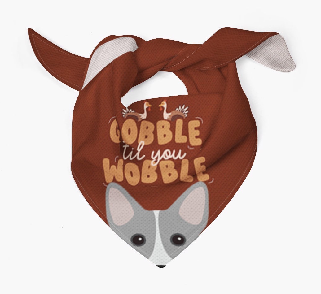 Gobble Til You Wobble: Personalised {breedFullName} Bandana