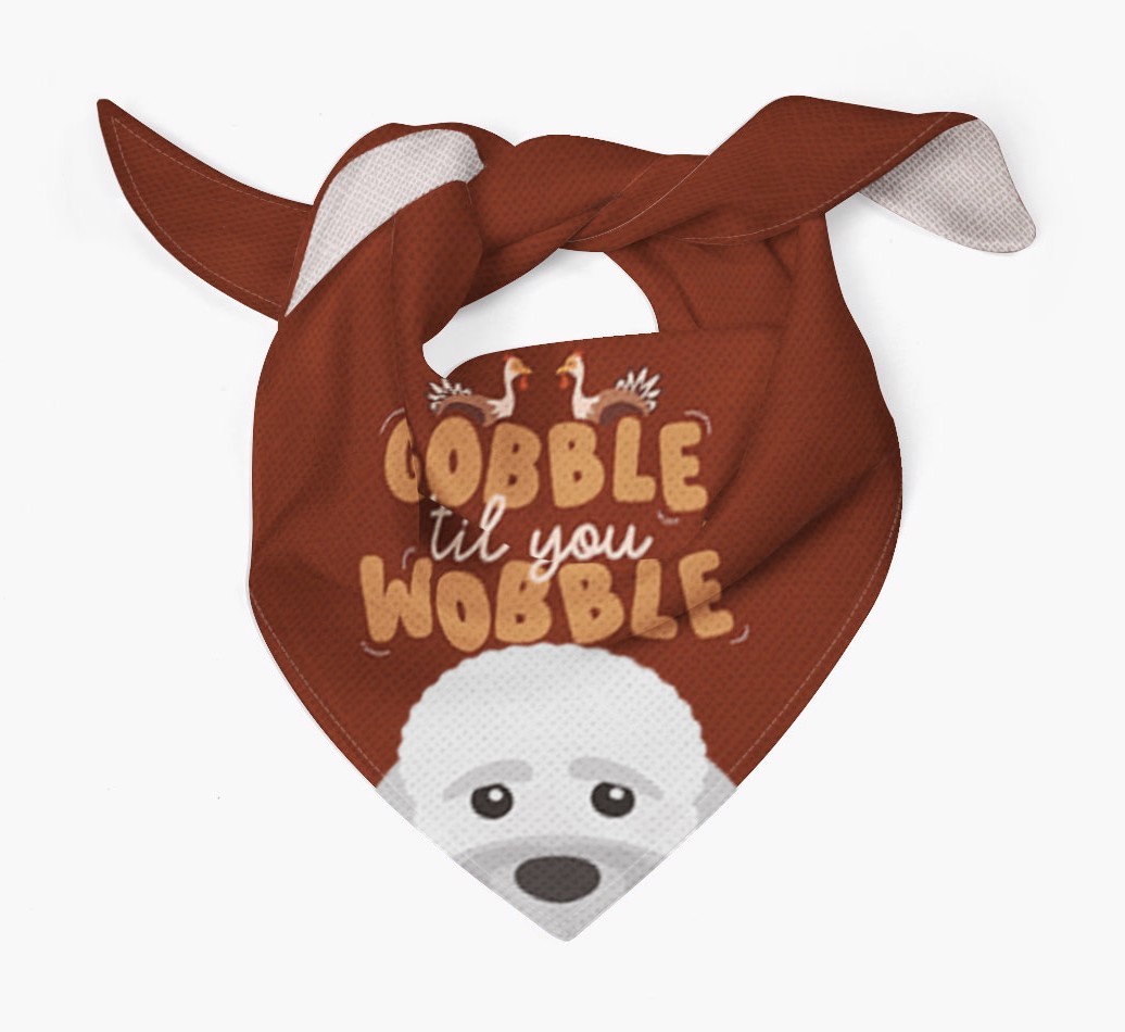 Gobble Til You Wobble: Personalised {breedFullName} Bandana