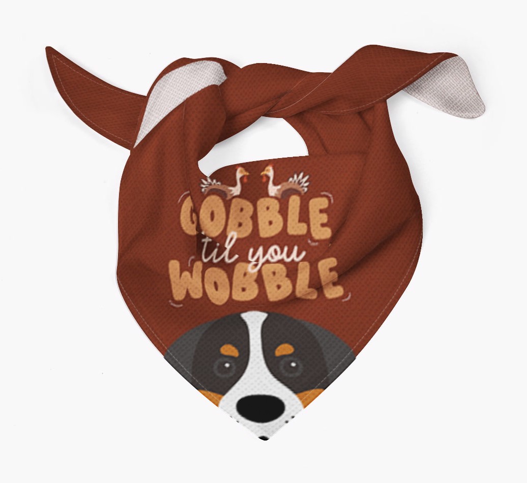 Gobble Til You Wobble: Personalised {breedFullName} Bandana