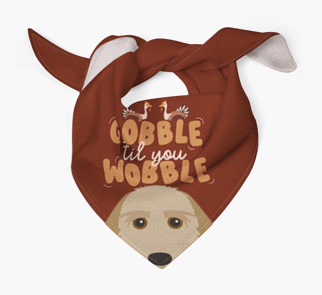 Gobble Til You Wobble: Personalised {breedFullName} Bandana