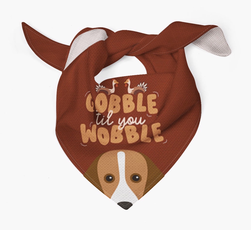 Gobble Til You Wobble: Personalised {breedFullName} Bandana