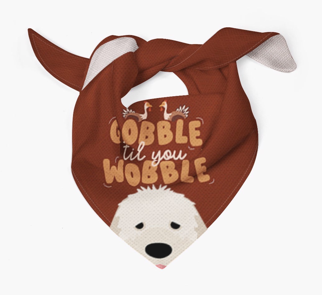 Gobble Til You Wobble: Personalised {breedFullName} Bandana